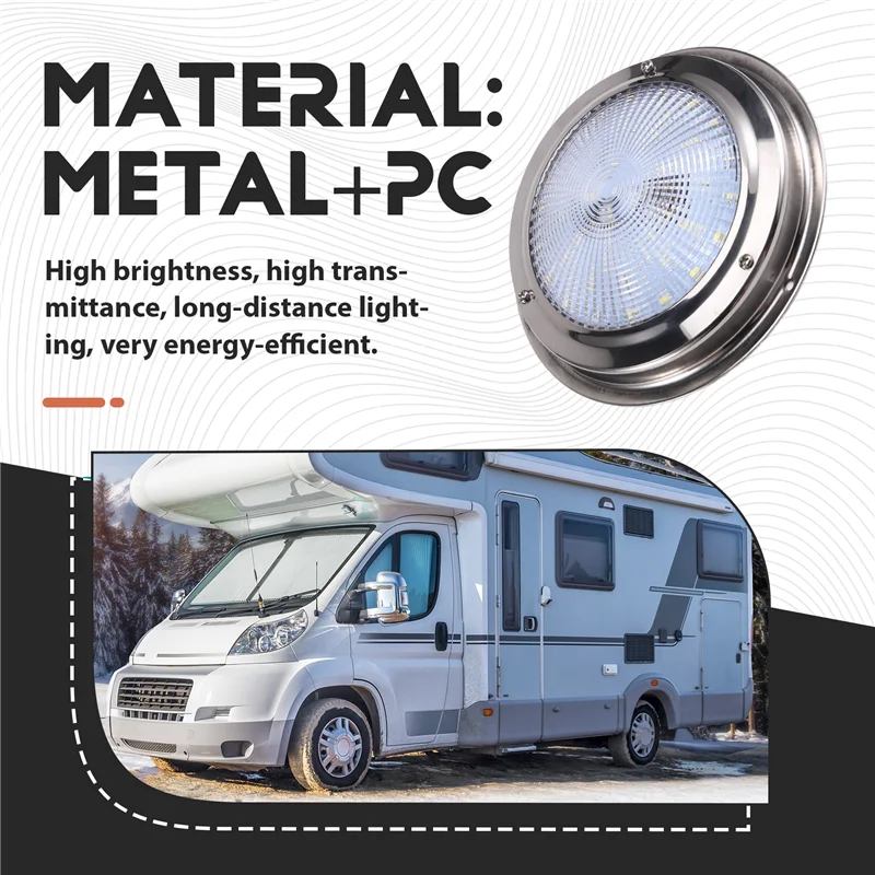 L38A-RV Светодиодный потолочный купольный светильник IP65 Водонепроницаемое внутреннее освещение 12 В-24 В 42 светодиода Морская лампа Аксессуары для лодок
L38A-RV Светодиодный потолочный купольный светильник IP65 Водонепроницаемое внутреннее освещение 12 В-24 В 42 светодиода Морская лампа Аксессуары для лодок