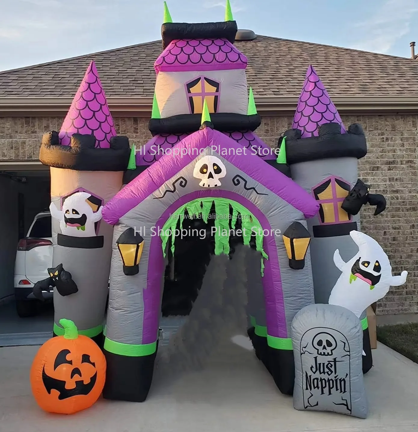 Halloween Party Inflat le Arch PVC Blow-up Haunted House Castle for Festive Decorations
Halloween Party Inflat le Arch PVC Blow-up Haunted House Castle for Festive Decorations