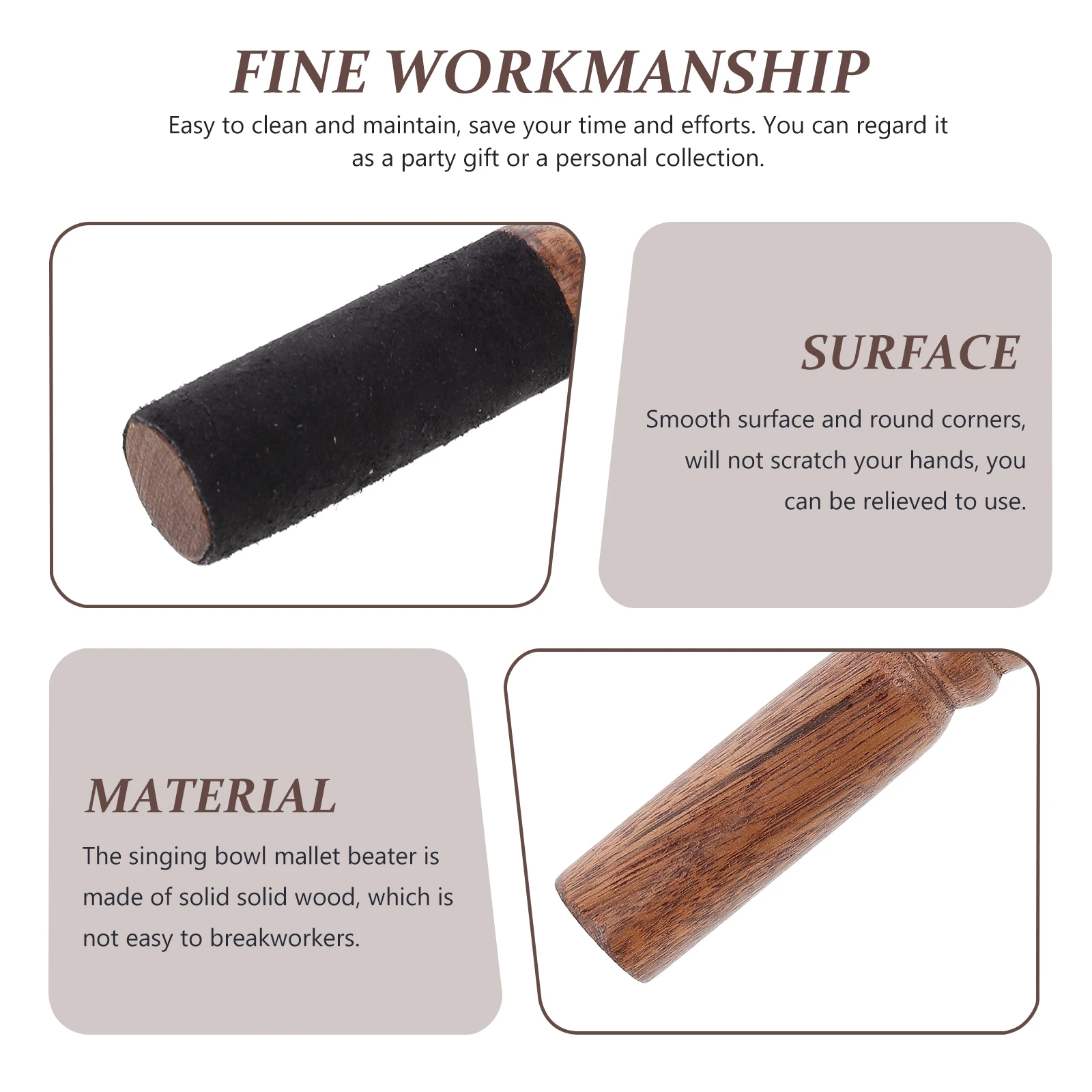 Sound Bowl Wooden Stick Large Size Smooth Portable Singing Bowl Mallet Gong Striker Yoga Accessory Musical Instruments
Sound Bowl Wooden Stick Large Size Smooth Portable Singing Bowl Mallet Gong Striker Yoga Accessory Musical Instruments