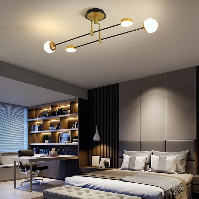 New Modern LED Ceiling Chandelier for Living Room Bedroom Study Gold Good Quality Hanging Ceiling Lamps Indoor Lighting Fixtures
New Modern LED Ceiling Chandelier for Living Room Bedroom Study Gold Good Quality Hanging Ceiling Lamps Indoor Lighting Fixtures