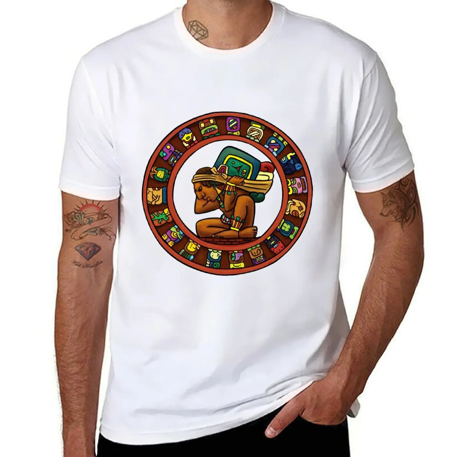 Maya Calendar Mexico Guatemala Art T-Shirt man t shirts for men casual t shirts for man pack white T-Shirt
Maya Calendar Mexico Guatemala Art T-Shirt man t shirts for men casual t shirts for man pack white T-Shirt