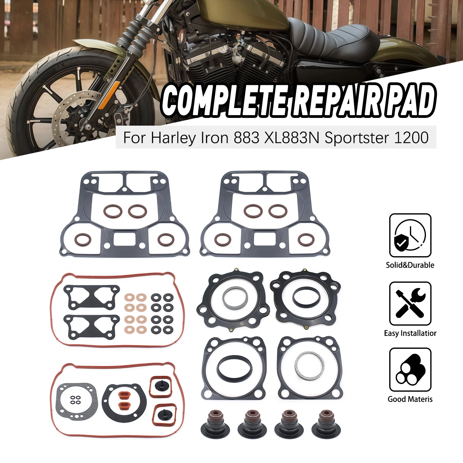 Комплект прокладок крышки первичного сцепления для мотоциклов Harley Iron 883 2009-2020, XLN 1200 Nightster, XLN Roadster EFI XLR
Комплект прокладок крышки первичного сцепления для мотоциклов Harley Iron 883 2009-2020, XLN 1200 Nightster, XLN Roadster EFI XLR