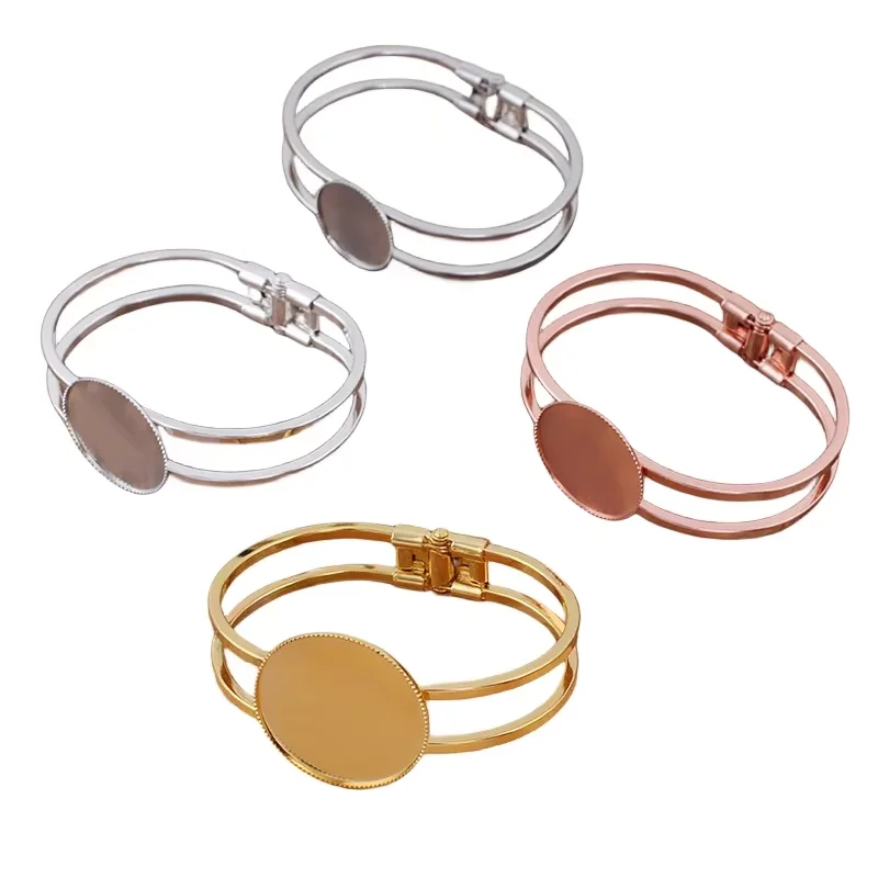 BoYuTe (5 Pieces/Lot) 20-25-30mm Cabochon Bracelet Base Handmade DIY Blank Bracelet Accessories
BoYuTe (5 Pieces/Lot) 20-25-30mm Cabochon Bracelet Base Handmade DIY Blank Bracelet Accessories