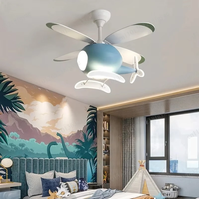 Modern Airplane Shaped Ceiling Fan with LED Light & Remote Control, Kids Bedroom Plane Ceiling Fan Lamp
Modern Airplane Shaped Ceiling Fan with LED Light & Remote Control, Kids Bedroom Plane Ceiling Fan Lamp