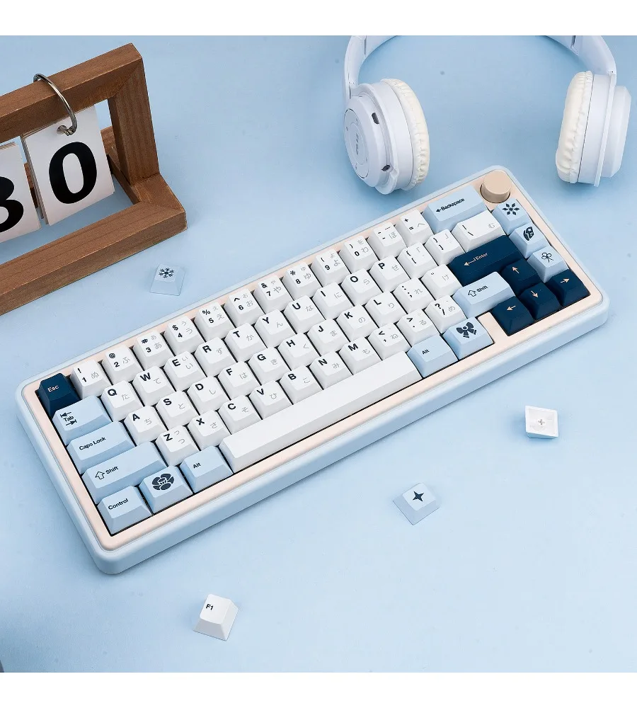 Egret keycaps are simple and original PBT five-sided hot sublimation customized mechanical keyboard keycaps personalized
Egret keycaps are simple and original PBT five-sided hot sublimation customized mechanical keyboard keycaps personalized