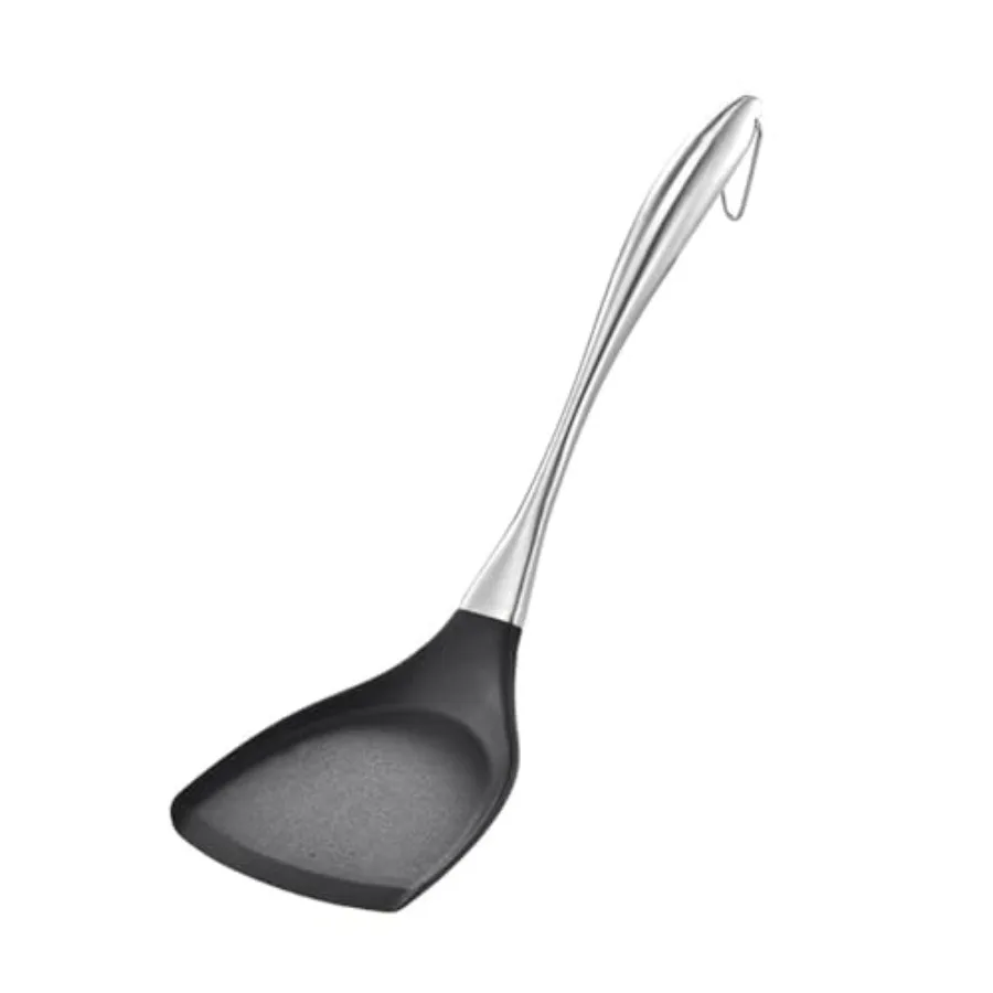 Honglida Premium Silicone Wok Turner BPA Free 600F Spatula Stainless Steel Handle 14-1/5 Inch for Non Stick Cookware Black
Honglida Premium Silicone Wok Turner BPA Free 600F Spatula Stainless Steel Handle 14-1/5 Inch for Non Stick Cookware Black