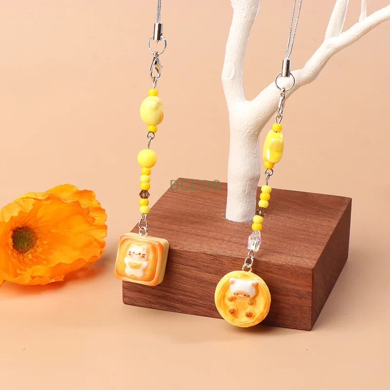 Cute Simulation Food Mobile Phone Chain Cellphone Strap Keychain Camera Pendant Kawaii Cat Toast Tart Mobile Phone Lanyard
Cute Simulation Food Mobile Phone Chain Cellphone Strap Keychain Camera Pendant Kawaii Cat Toast Tart Mobile Phone Lanyard