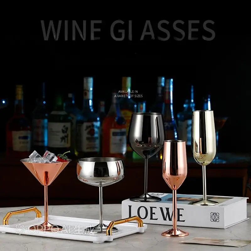 500ML Stainless Steel Goblet Red Wine Cocktail Glass Unbreakable Metal Tall Champagne Glass Bar KTV European Style Goblet Glass
500ML Stainless Steel Goblet Red Wine Cocktail Glass Unbreakable Metal Tall Champagne Glass Bar KTV European Style Goblet Glass