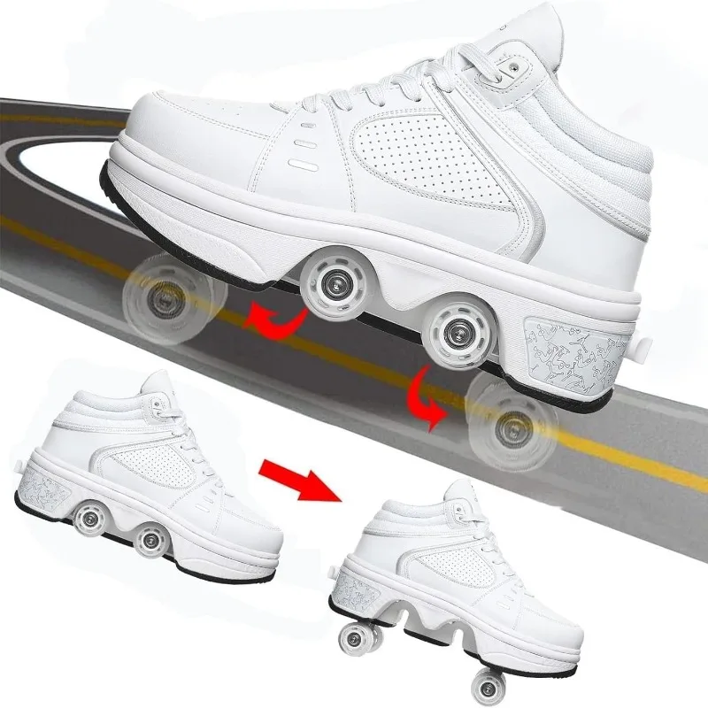 Double-Row Deform Wheel Automatic Walking Shoes Invisible Deformation Roller Skate 2 in 1 Removable Pulley Skate Skating Parkour
Double-Row Deform Wheel Automatic Walking Shoes Invisible Deformation Roller Skate 2 in 1 Removable Pulley Skate Skating Parkour