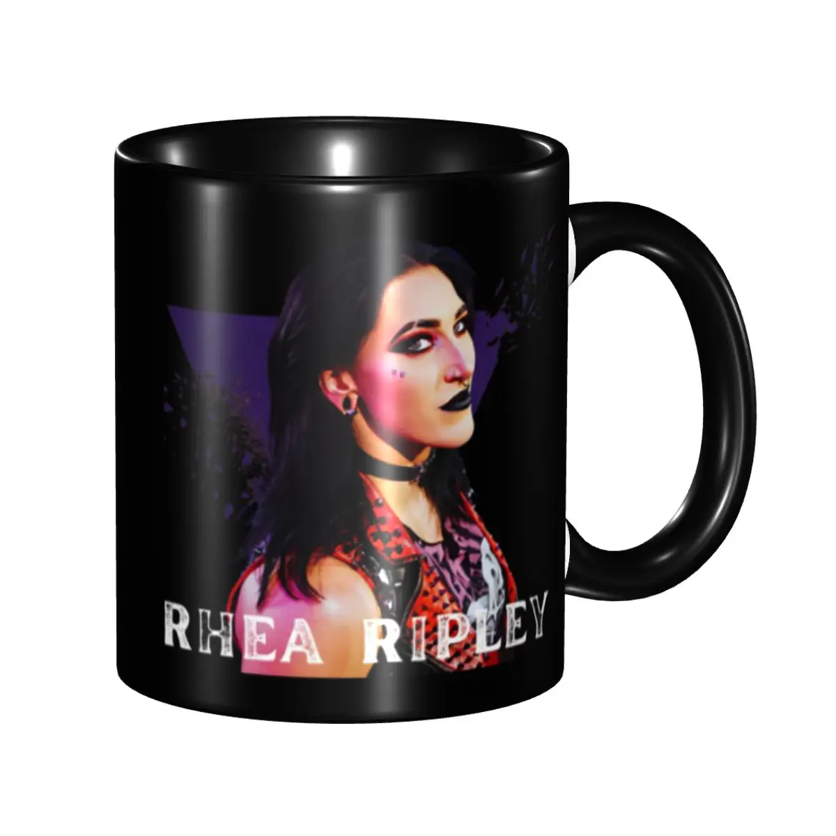 Wrestler Rhea Ripley Coffee Mug DIY Personalized Ceramic Milk Tea Mug Cup