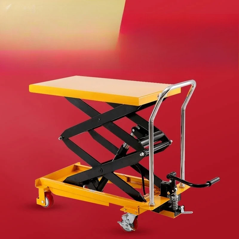 Manual hydraulic lifting platform truck, mobile scissor fork type electric elevator, small and simple small trolley, 10000 yuan
Manual hydraulic lifting platform truck, mobile scissor fork type electric elevator, small and simple small trolley, 10000 yuan
