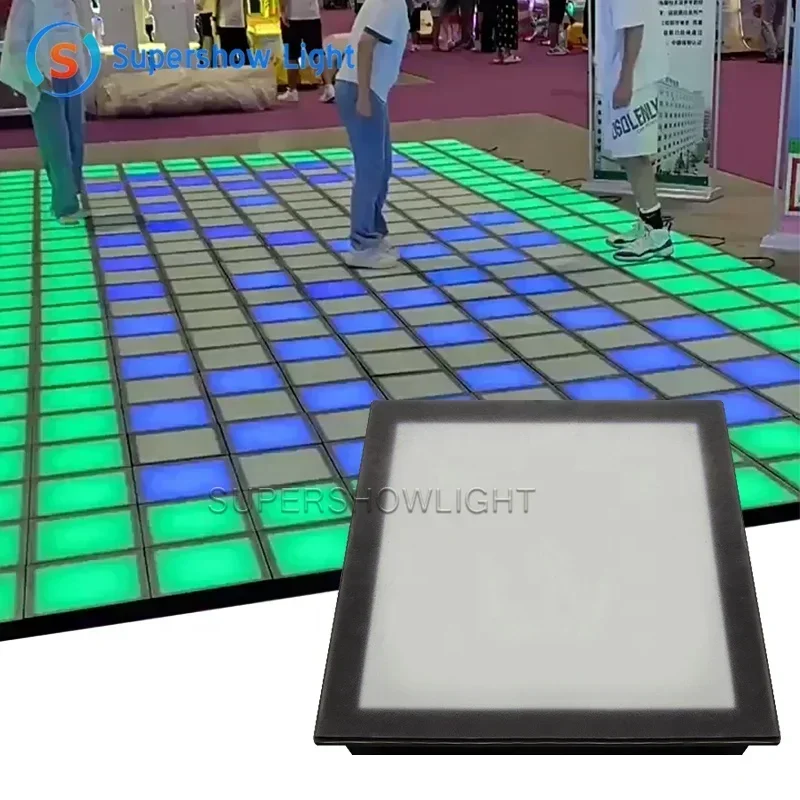 Supershow outdoor dmx Interactive activate game Led dance Floor 30x30cm led dance floor light tiles for kid games
Supershow outdoor dmx Interactive activate game Led dance Floor 30x30cm led dance floor light tiles for kid games