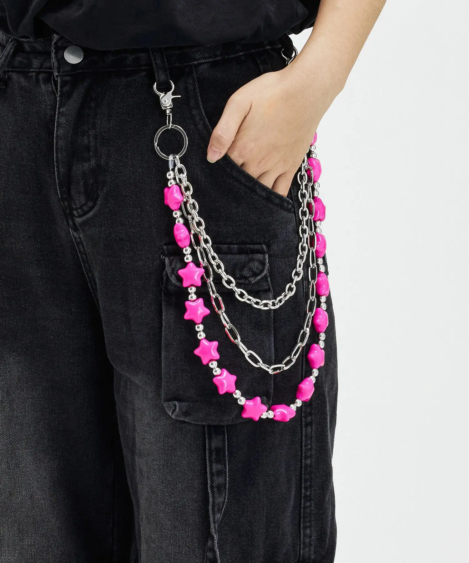 Unisex Punk Hip Hop Style Multi-Layer Star Chain Decorative Belt for Daily Wear with Denim Jeans Skirts And Casual Pants
Unisex Punk Hip Hop Style Multi-Layer Star Chain Decorative Belt for Daily Wear with Denim Jeans Skirts And Casual Pants