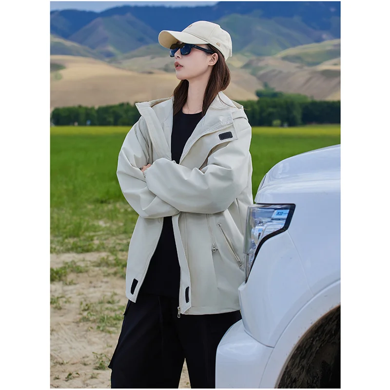 Outdoor Jackets Women Coat Fashion Long Sleeves Couple Style Cotton-padded Outdoors Jacket Hooded Winter Loose Short Warm Jacket
Outdoor Jackets Women Coat Fashion Long Sleeves Couple Style Cotton-padded Outdoors Jacket Hooded Winter Loose Short Warm Jacket