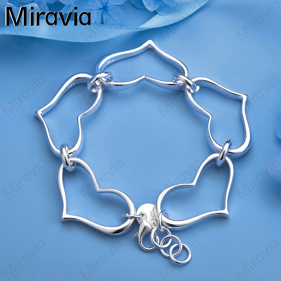 Miravia 925 Sterling Silver Five Hollow Love Chain Bracelet Charming Women Party Holiday Gift Jewelry
Miravia 925 Sterling Silver Five Hollow Love Chain Bracelet Charming Women Party Holiday Gift Jewelry