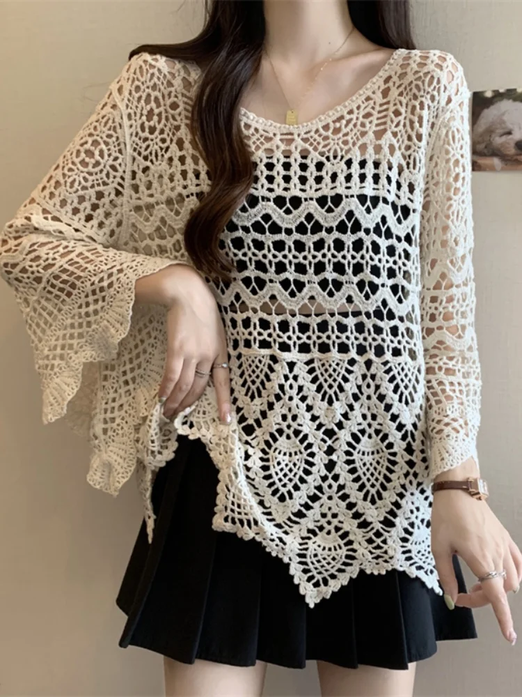 Thin Hollow Ice Silk Knitted Sun Protection Clothing Summer Large Size Women's Fashion Slimming Outerwear Cover up Top
Thin Hollow Ice Silk Knitted Sun Protection Clothing Summer Large Size Women's Fashion Slimming Outerwear Cover up Top