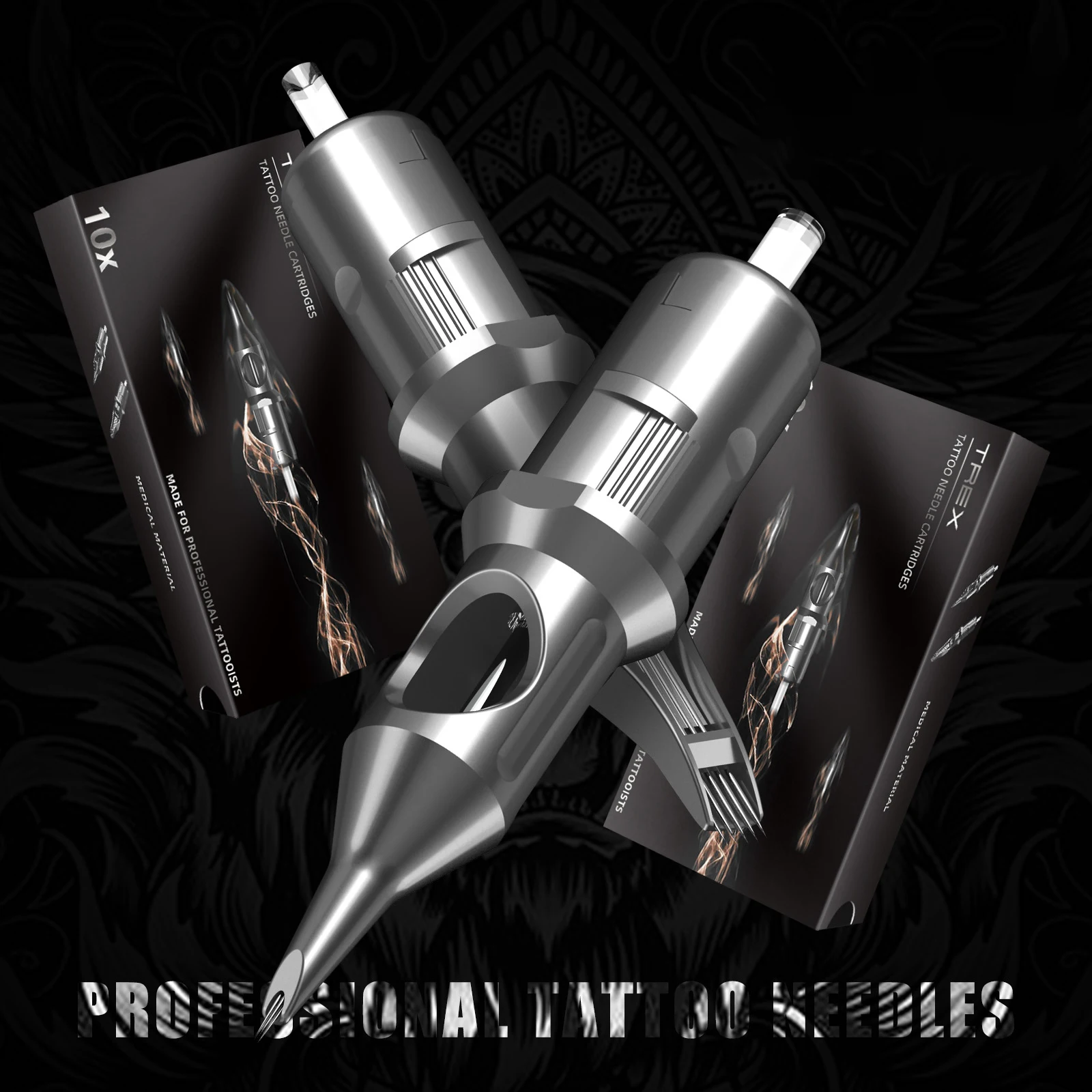 T-Rex 10pcs/box 0.35mm alloy tattoo needle RL RM M1 RS tattoo cartridge needle round lining Disinfection safety tattoo needle
T-Rex 10pcs/box 0.35mm alloy tattoo needle RL RM M1 RS tattoo cartridge needle round lining Disinfection safety tattoo needle