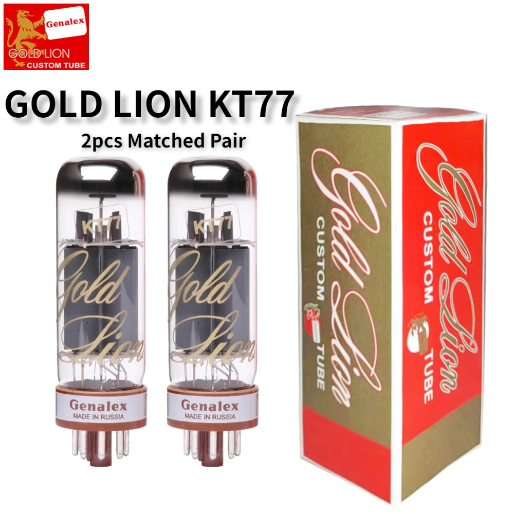 GOLD LION KT77 Vacuum Tube Replaces KT66 KT88 EL34 6CA7 5881 Electronic Tube Amplifier Factory Precision Matching Quad New
GOLD LION KT77 Vacuum Tube Replaces KT66 KT88 EL34 6CA7 5881 Electronic Tube Amplifier Factory Precision Matching Quad New