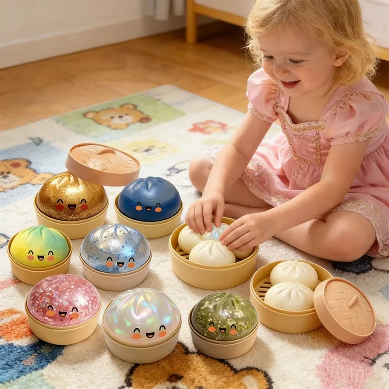 Soft Slowly Rising Buns Pinch Music Simulation Dumpling Shape Squeeze Ball Fidget Toy Children's Rebound Toy Birthday Gift
Soft Slowly Rising Buns Pinch Music Simulation Dumpling Shape Squeeze Ball Fidget Toy Children's Rebound Toy Birthday Gift
