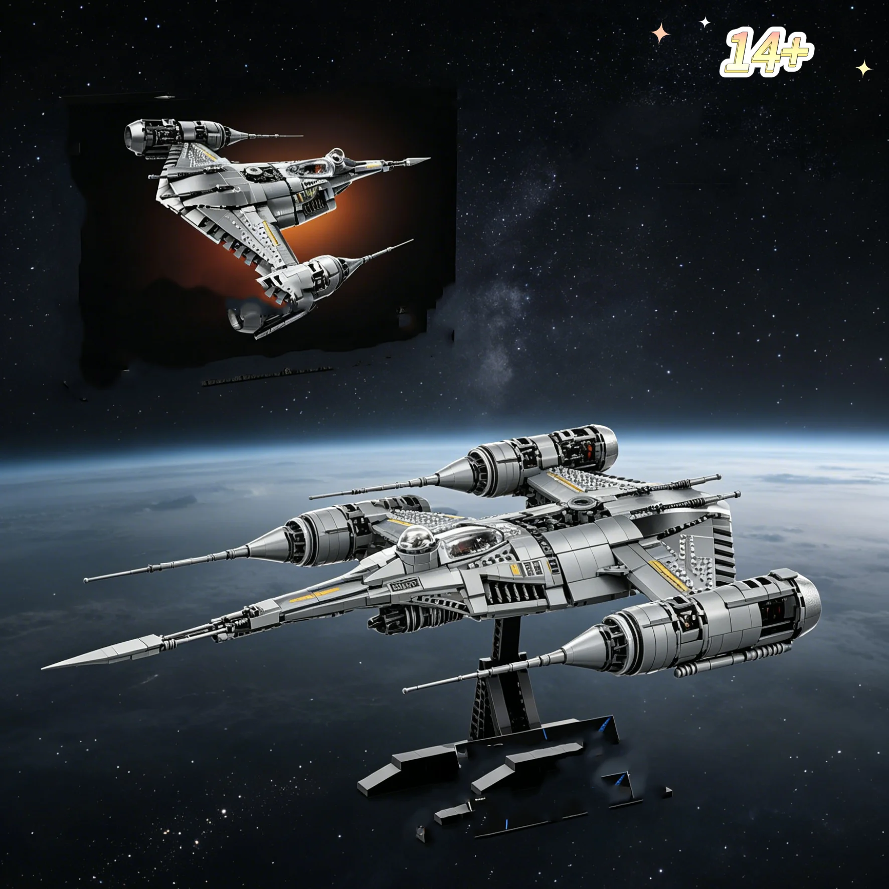 High Quality 1809pcs Interstellar Collectors' Edition Spaceship N-1 Starfighter Starship Building Model Blocks Assembled Model
High Quality 1809pcs Interstellar Collectors' Edition Spaceship N-1 Starfighter Starship Building Model Blocks Assembled Model