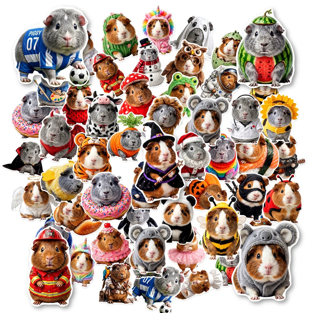 10/30/50pcs Cosplay Guinea Pig Cartoon Stickers Cute Creative Graffiti Decals DIY Stationery Phone Notebook Sticker Fun for Gift
10/30/50pcs Cosplay Guinea Pig Cartoon Stickers Cute Creative Graffiti Decals DIY Stationery Phone Notebook Sticker Fun for Gift