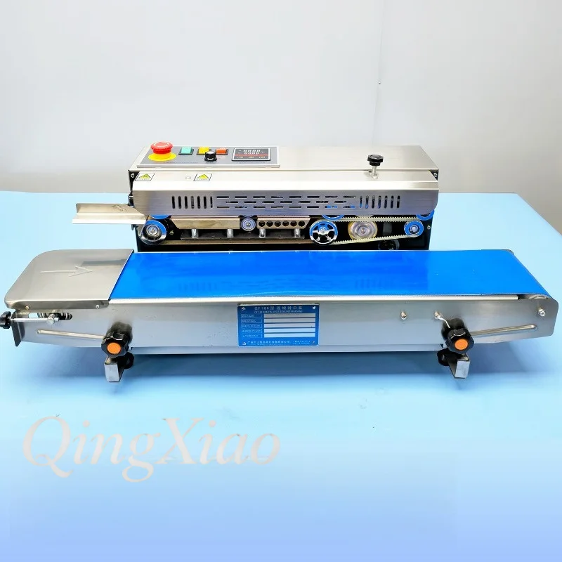 Fully Automatic Stainless Steel Continuous Sealing Machine Commercial Heat Sealer for Plastic Film Aluminum Foil
Fully Automatic Stainless Steel Continuous Sealing Machine Commercial Heat Sealer for Plastic Film Aluminum Foil