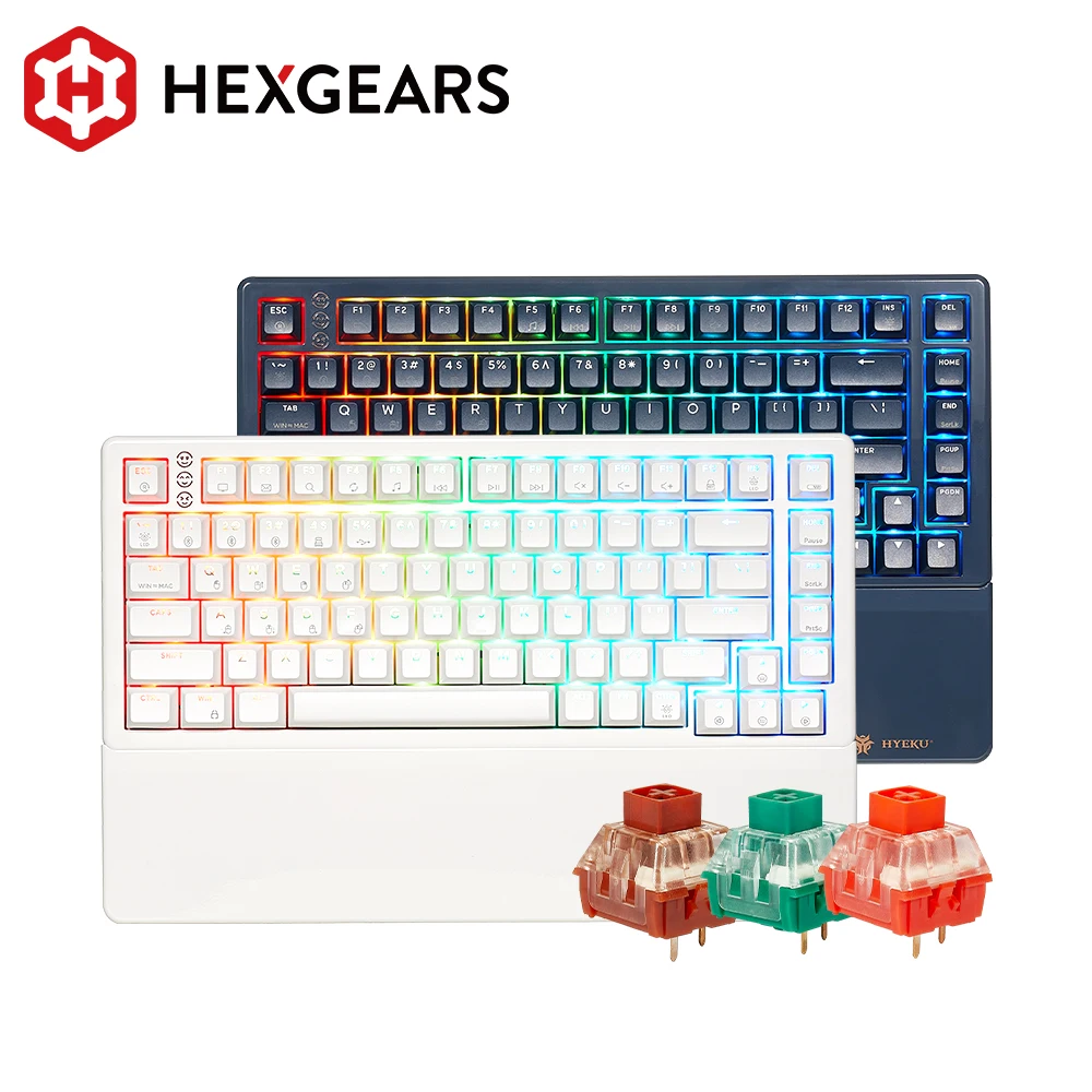 HEXGEARS E2 Wireless Mechanical Keyboard PBT Key cap Kailh Hot swap Switch Gamer Keyboard Bluetooth/2.4G/USB Wired Connection
HEXGEARS E2 Wireless Mechanical Keyboard PBT Key cap Kailh Hot swap Switch Gamer Keyboard Bluetooth/2.4G/USB Wired Connection