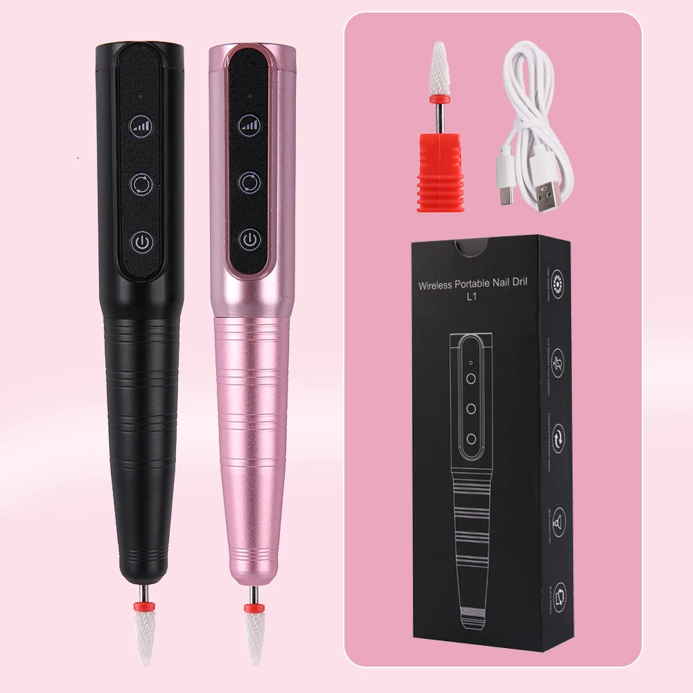 Nail Drill, Cordless Rechargeable Electric Nail File Pen Portable Manicure Tool with Ceramic Bit for Nail Art, Salon & Home Use
Nail Drill, Cordless Rechargeable Electric Nail File Pen Portable Manicure Tool with Ceramic Bit for Nail Art, Salon & Home Use