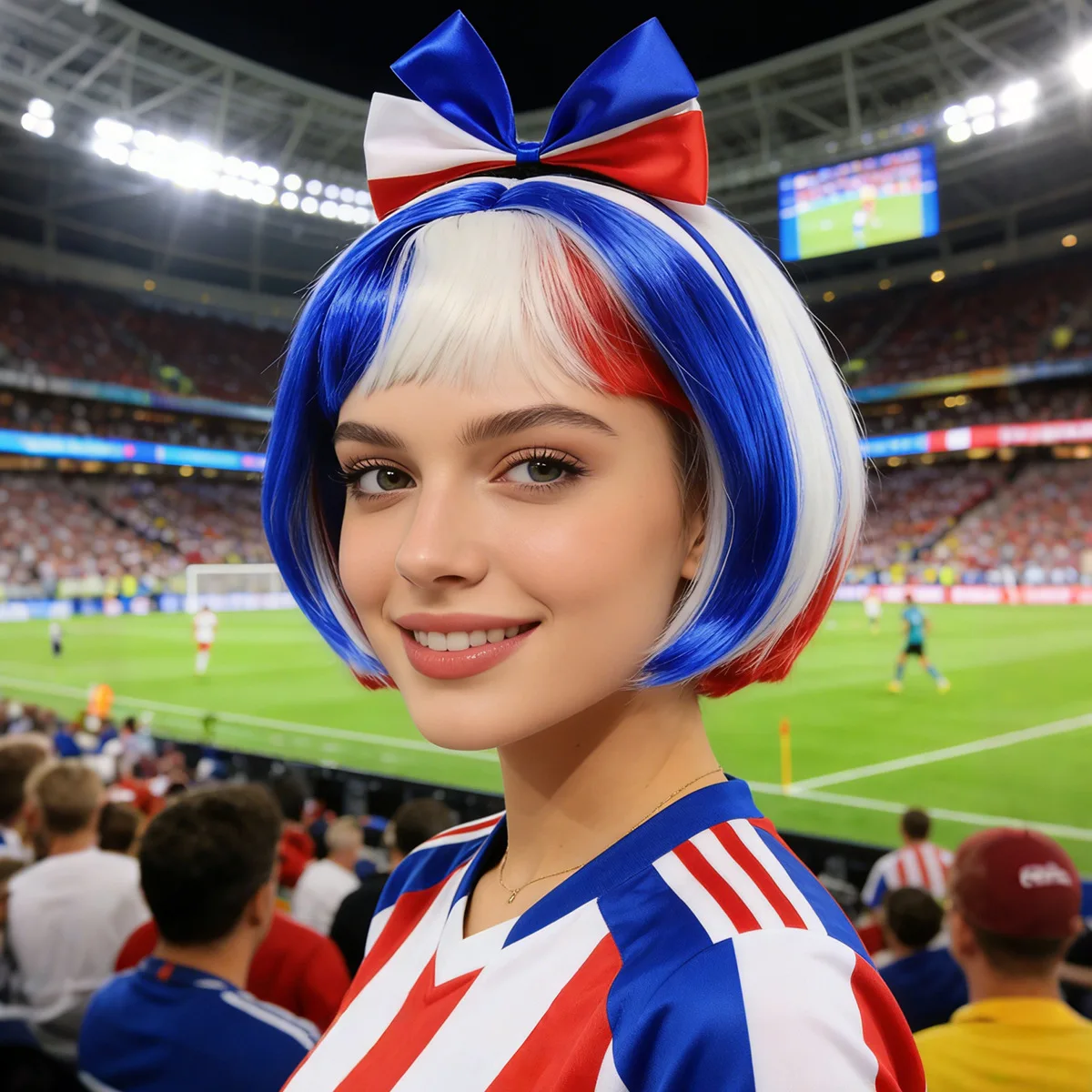 World Cup Wig Butterfly Wig Fit for Cheerleading Wig Watch Match Party, Fan Hair Accessories Fun Student Hair Accessories Wig
World Cup Wig Butterfly Wig Fit for Cheerleading Wig Watch Match Party, Fan Hair Accessories Fun Student Hair Accessories Wig