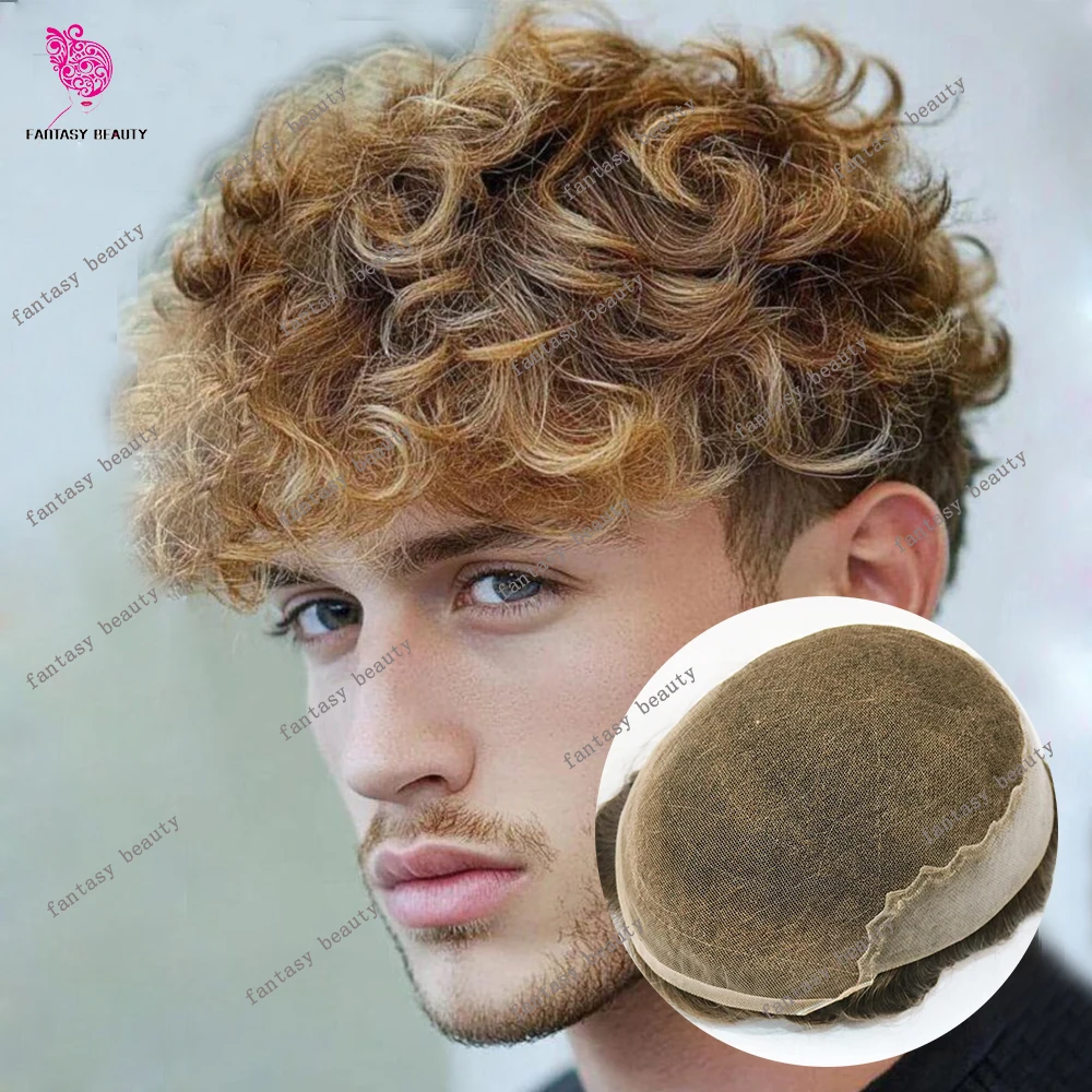 Blonde 25mm Curly Ash Brown Q6 Swiss Lace Front&PU Male Wigs Natural Hairline Men Toupee 1B50 1B65 Gray Black Human Hair Prosthe
Blonde 25mm Curly Ash Brown Q6 Swiss Lace Front&PU Male Wigs Natural Hairline Men Toupee 1B50 1B65 Gray Black Human Hair Prosthe
