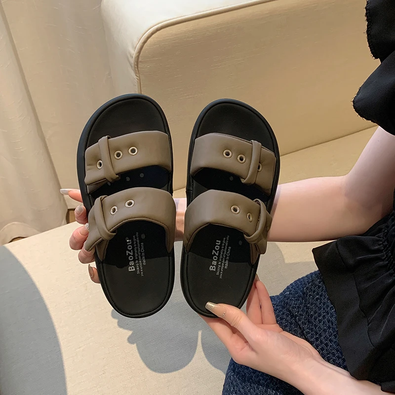 Slippers women summer wear new thick sole fashion soft sole high sense beach women slippers shoes for women 2024
Slippers women summer wear new thick sole fashion soft sole high sense beach women slippers shoes for women 2024