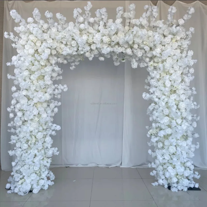 White Flower Arch Decoration for Wedding Decorations
White Flower Arch Decoration for Wedding Decorations