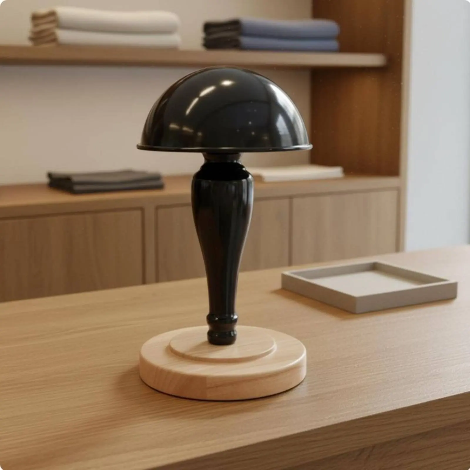 Countertop Hat Stand Detachable Design Hat Holder Hat Display Hairpiece Stand Wooden Base for Retail Retail Outlet
Countertop Hat Stand Detachable Design Hat Holder Hat Display Hairpiece Stand Wooden Base for Retail Retail Outlet