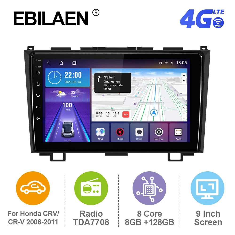EBILAEN Android 12 автомобильное радио для Honda CRV CR-V 2006-2011 мультимедийный плеер GPS RDS Carplay Авторадио Mirror Link 4G BT FM
EBILAEN Android 12 автомобильное радио для Honda CRV CR-V 2006-2011 мультимедийный плеер GPS RDS Carplay Авторадио Mirror Link 4G BT FM