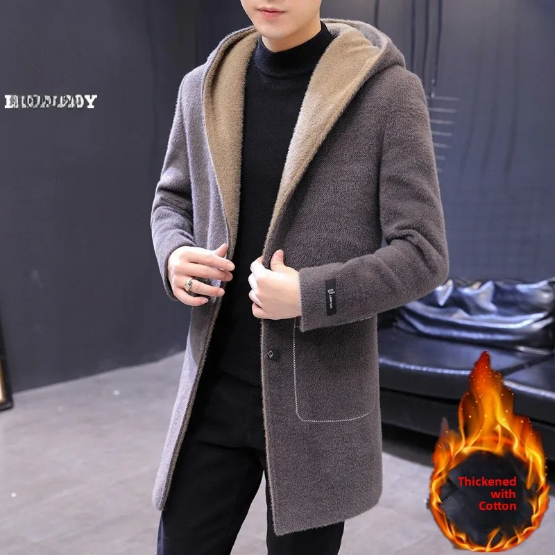 Men's Woolen Coat Autumn Winter New Sle Mid-Length Slim Fit Casual Youth Large Size Windbreaker Button Decorated
Men's Woolen Coat Autumn Winter New Sle Mid-Length Slim Fit Casual Youth Large Size Windbreaker Button Decorated