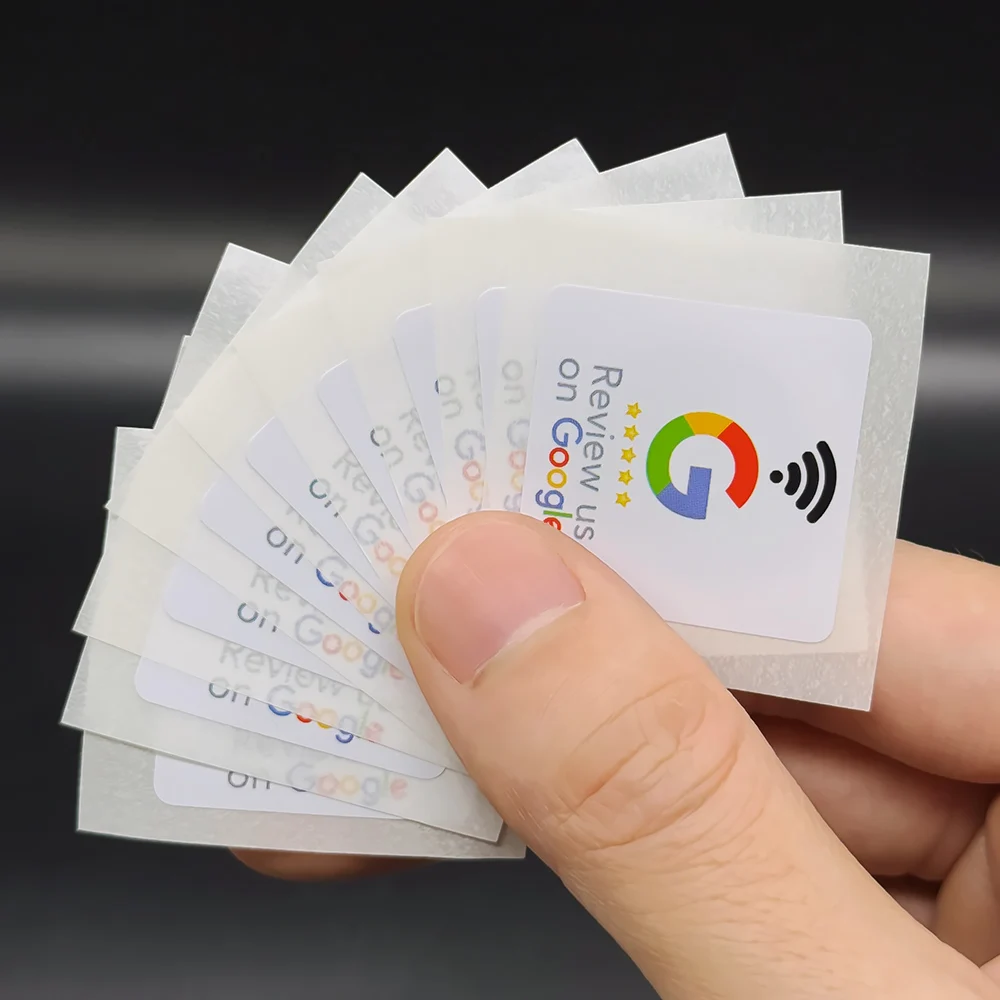 Google Review Tags Nfc Programmable 504 Bytes 13.56MHz 30*30mm square Suitable for all NFC Phones NFC Reviews Stickers
Google Review Tags Nfc Programmable 504 Bytes 13.56MHz 30*30mm square Suitable for all NFC Phones NFC Reviews Stickers