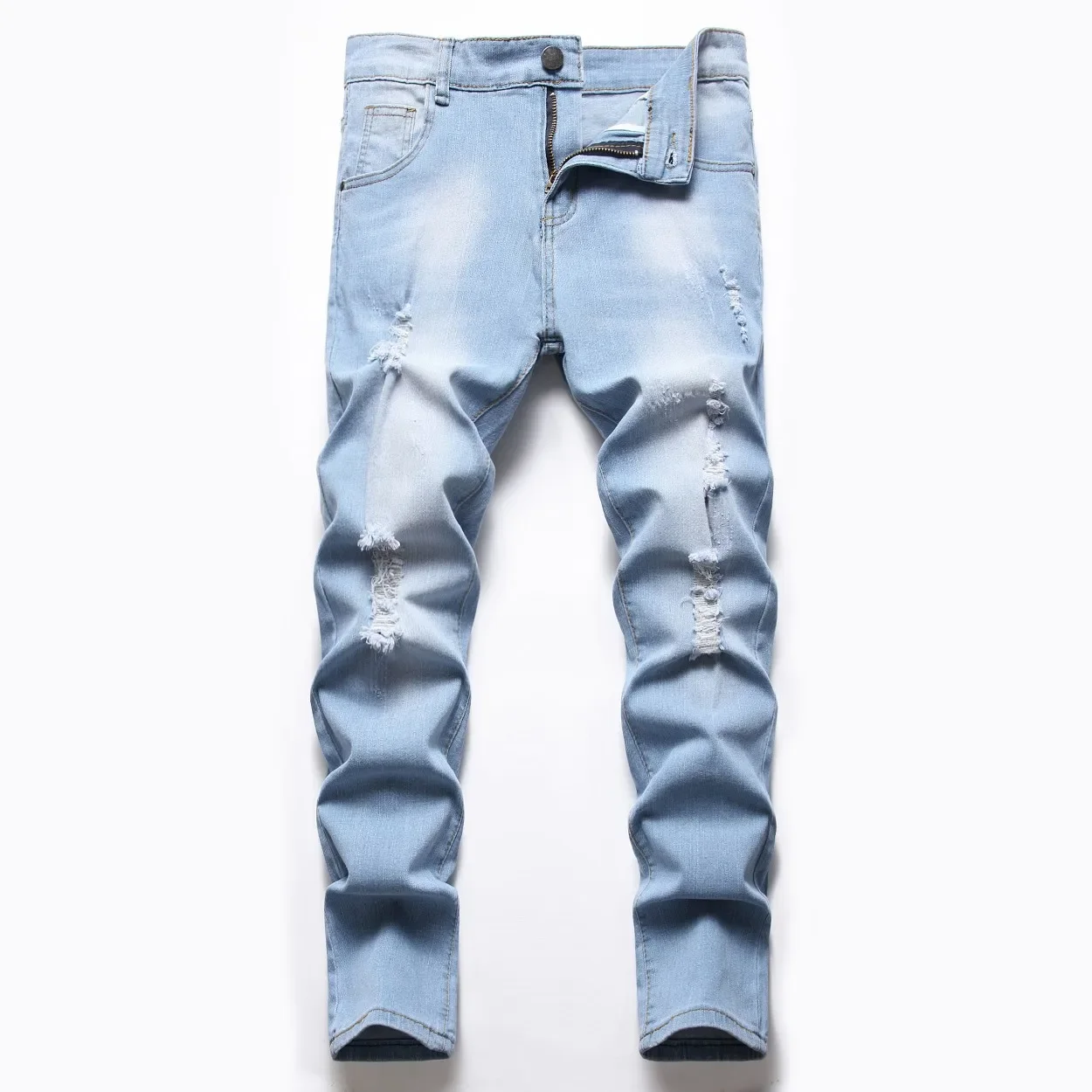 Jeans Boy Children denim pants Straight Ripped Pants Hole Washed Distressed Mid Waist Pockets Trousers Streetwear 2025 Big Kids
Jeans Boy Children denim pants Straight Ripped Pants Hole Washed Distressed Mid Waist Pockets Trousers Streetwear 2025 Big Kids