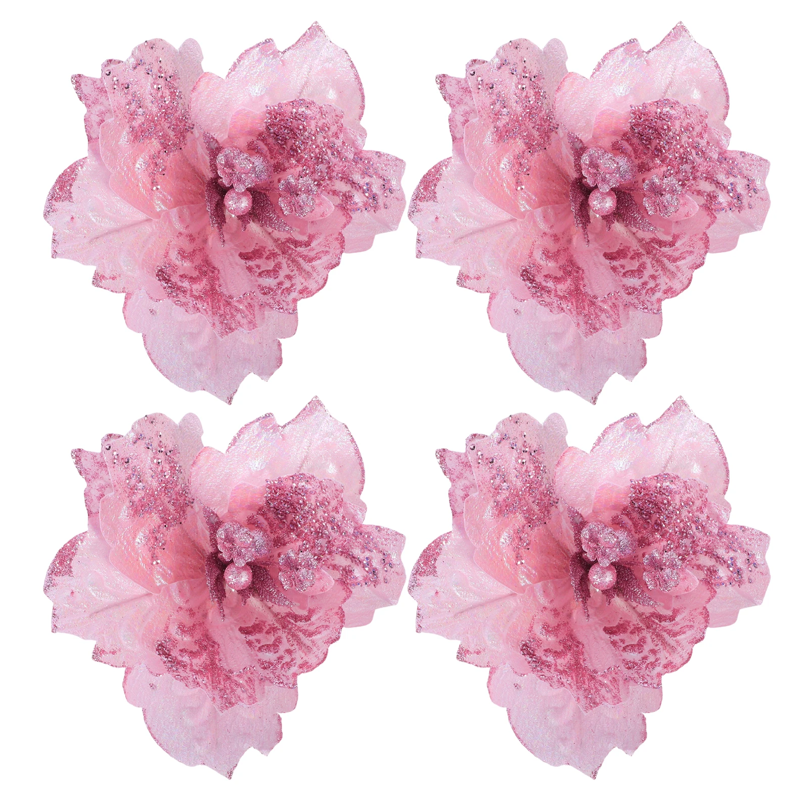 4 Pcs Christmas Decorations Floral Embellishments Centerpiece Flowers Artificial Stems Fabric
4 Pcs Christmas Decorations Floral Embellishments Centerpiece Flowers Artificial Stems Fabric
