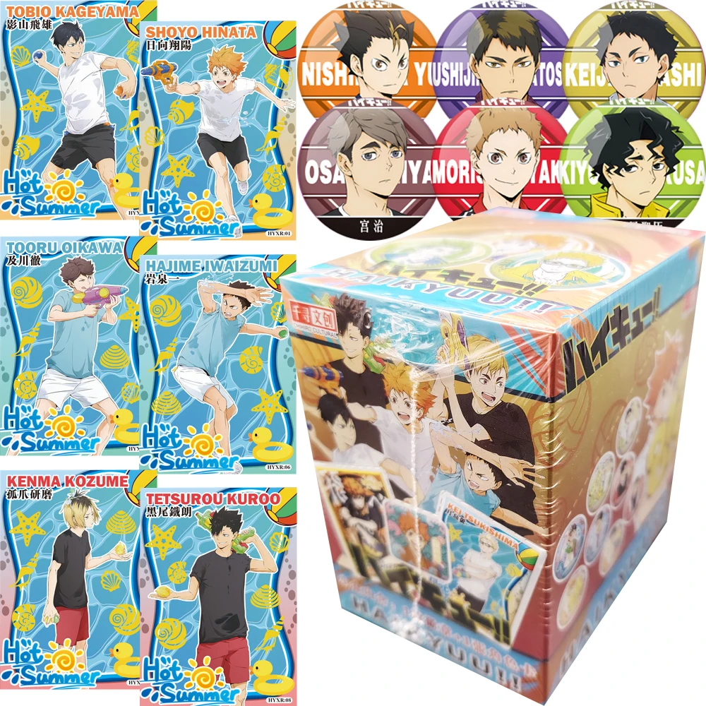 Haikyuu!! Collection Cards Hinata Shoyo Kozume Kenma Volleyball Anime Characters Hot Summer Happy Cards Fun Badges Toys Gifts
Haikyuu!! Collection Cards Hinata Shoyo Kozume Kenma Volleyball Anime Characters Hot Summer Happy Cards Fun Badges Toys Gifts