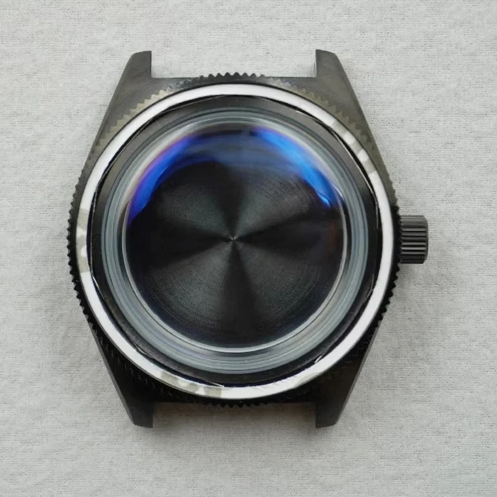 Arch Blue Mineral Glass Black Watch Case, Stainless Steel Watch Modified Shell NH35 Case, for NH35 NH36 4R35A 4R36A Movement
Arch Blue Mineral Glass Black Watch Case, Stainless Steel Watch Modified Shell NH35 Case, for NH35 NH36 4R35A 4R36A Movement