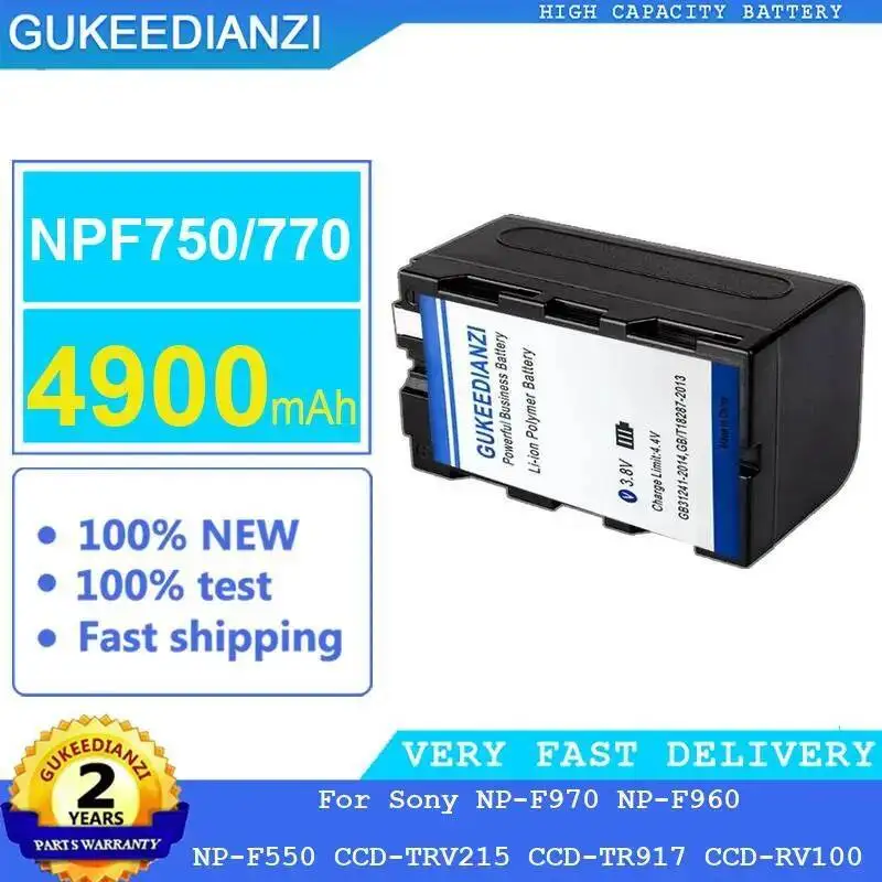 For Sony NP-F970 NP-F960 NP-F550 Ccd-TRV215 Ccd-TR917 Ccd-RV100 NPF750 770 4900Mah Safe High-Efficiency Camera Battery
For Sony NP-F970 NP-F960 NP-F550 Ccd-TRV215 Ccd-TR917 Ccd-RV100 NPF750 770 4900Mah Safe High-Efficiency Camera Battery