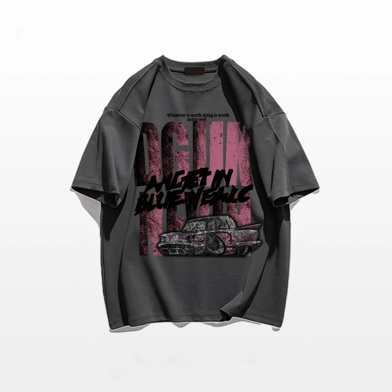 2025 American Hiphop Hip Hop Dark Pink Letter Printing Cotton Short-sleeved T-shirt Unisex Ins Trendy Top Outdoor Riding
2025 American Hiphop Hip Hop Dark Pink Letter Printing Cotton Short-sleeved T-shirt Unisex Ins Trendy Top Outdoor Riding