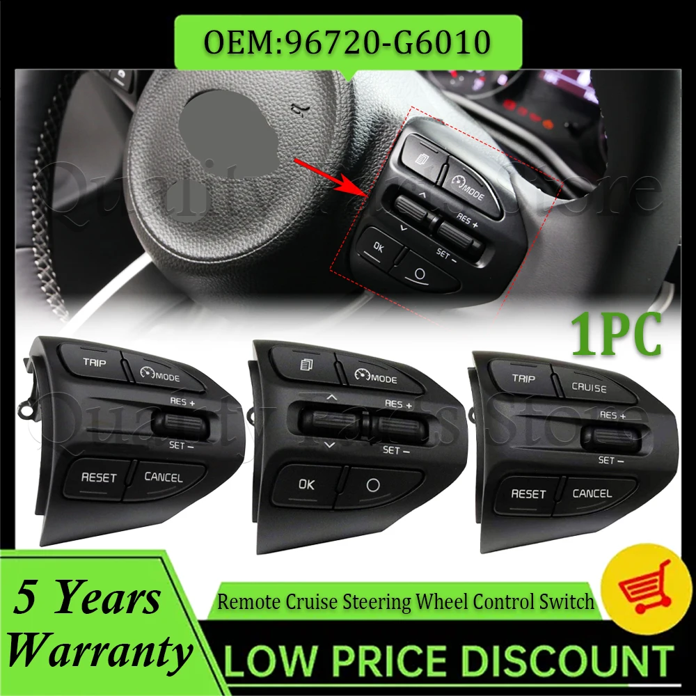96720G6010 96720-H8020 For Kia Rio K2 Picanto 2017 2018 2019 2020 2021 Car Right Remote Cruise Steering Wheel Control Switch New
96720G6010 96720-H8020 For Kia Rio K2 Picanto 2017 2018 2019 2020 2021 Car Right Remote Cruise Steering Wheel Control Switch New