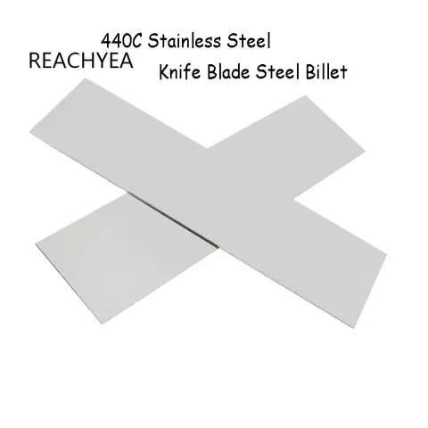 1pcs 440c Stainless Steel Raw Material 9cr18 MO T10 D2 Die Steel Tempered 440c Knife Blade Steel Billet