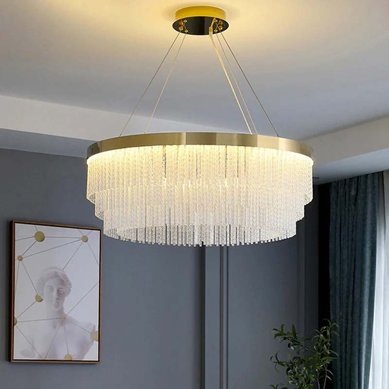 Modern Gold Crystal Round LED Chandelier,Luster Home Decoration Lighting Living Room Dining Room Bedroom Ceiling Chandelier
Modern Gold Crystal Round LED Chandelier,Luster Home Decoration Lighting Living Room Dining Room Bedroom Ceiling Chandelier