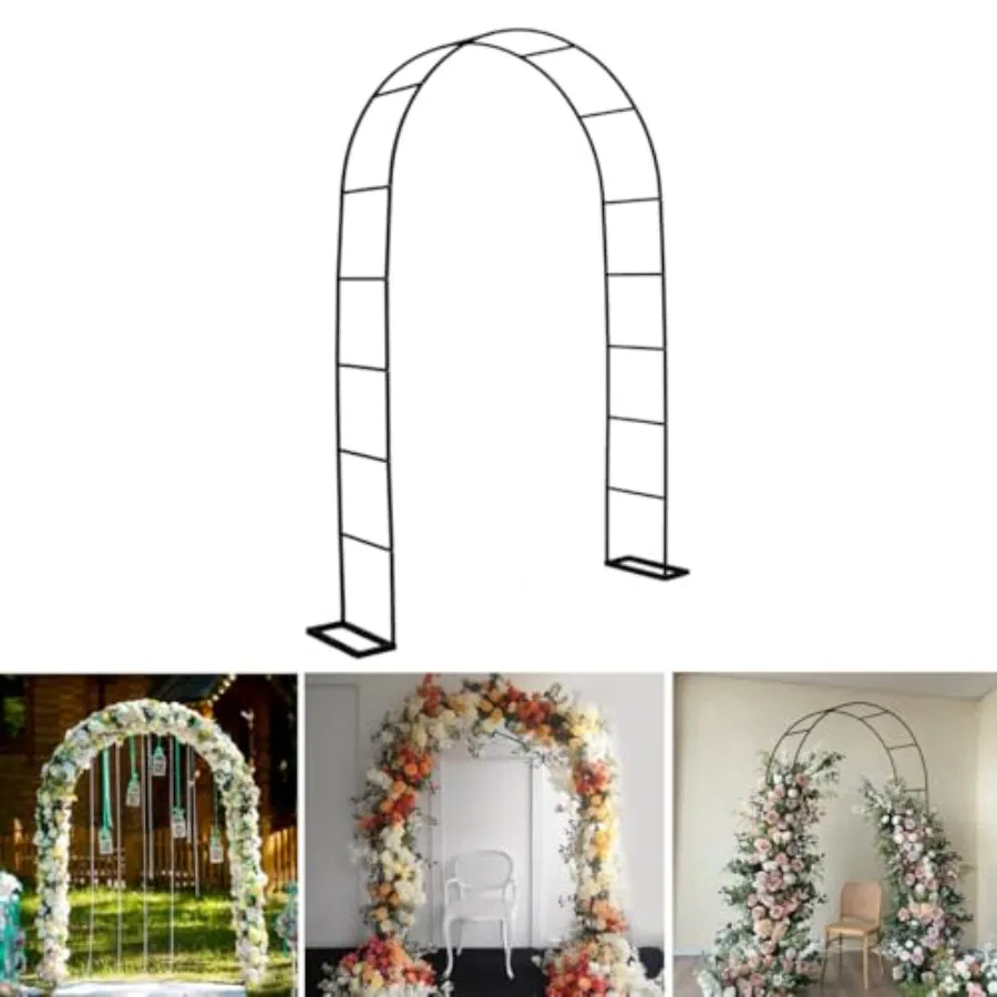 7.9 Feet H x 4.6 Feet W Metal Garden Arbor, Outdoor Wedding Arches for Ceremony, Assemble Easily, Black Garden Wide Arch Trelli
7.9 Feet H x 4.6 Feet W Metal Garden Arbor, Outdoor Wedding Arches for Ceremony, Assemble Easily, Black Garden Wide Arch Trelli