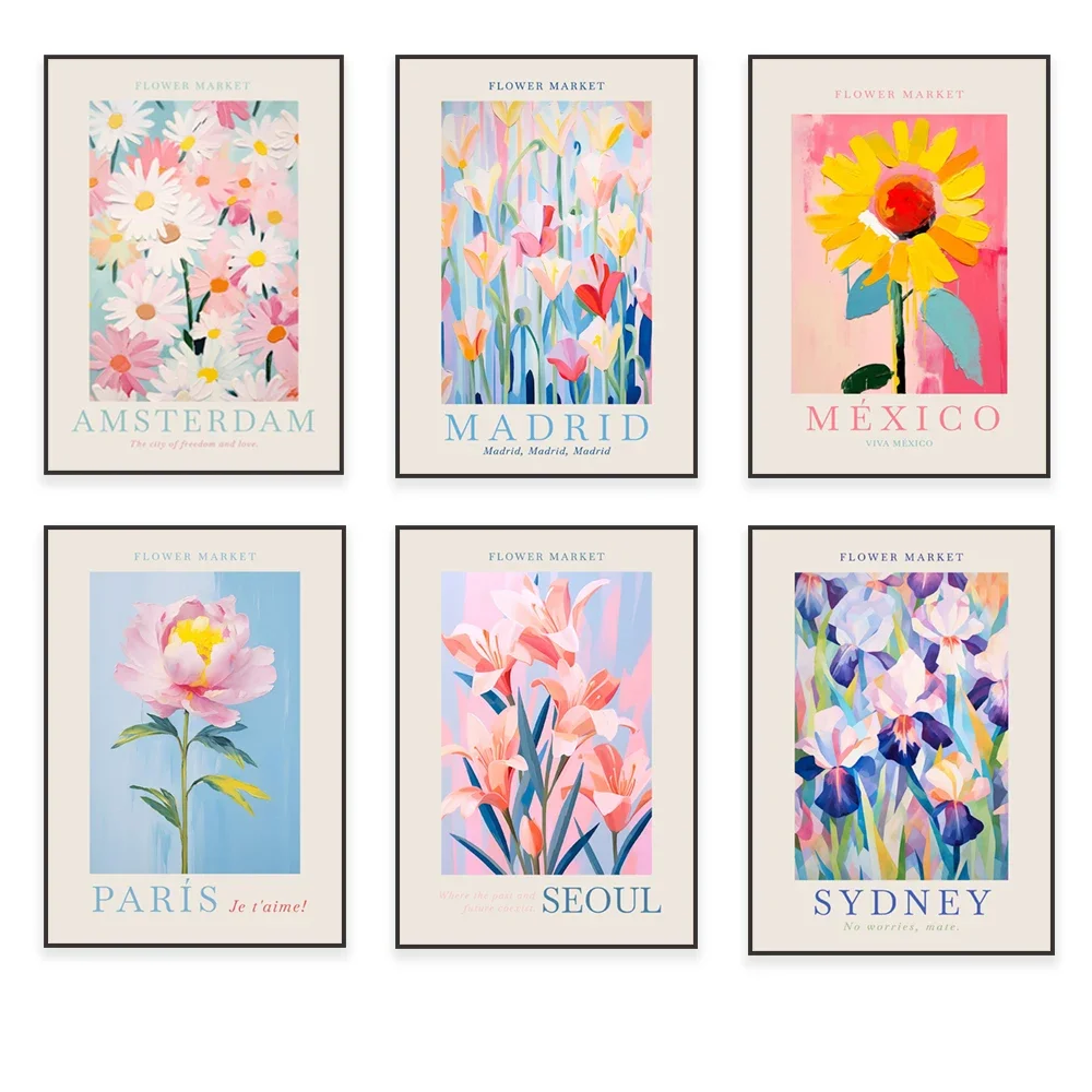 Flower market botanical print, orchids, roses, lilies, daisies, tulips, floral Rome, Los Angeles, Madrid bohemian style poster
Flower market botanical print, orchids, roses, lilies, daisies, tulips, floral Rome, Los Angeles, Madrid bohemian style poster