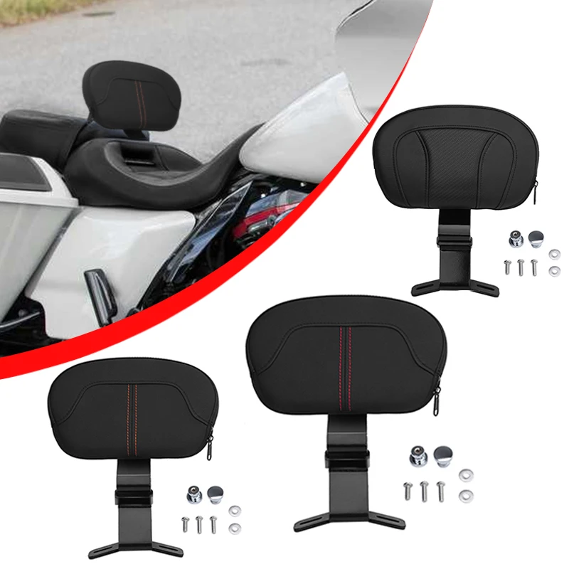 Black Motorcycle Front Driver Rider Backrest Mounting Kit for Harley Touring CVO Electra Road Street Glide Road King 2009-2022
Black Motorcycle Front Driver Rider Backrest Mounting Kit for Harley Touring CVO Electra Road Street Glide Road King 2009-2022