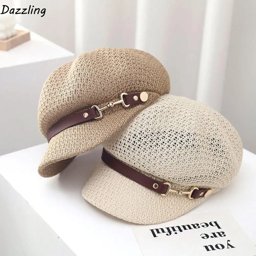 Retro PU Hollow Weave Beret Korean Style Artist Hat Octagonal Hat Newsboy Cap Sunscreen Cap Painter Hat Spring Summer
Retro PU Hollow Weave Beret Korean Style Artist Hat Octagonal Hat Newsboy Cap Sunscreen Cap Painter Hat Spring Summer