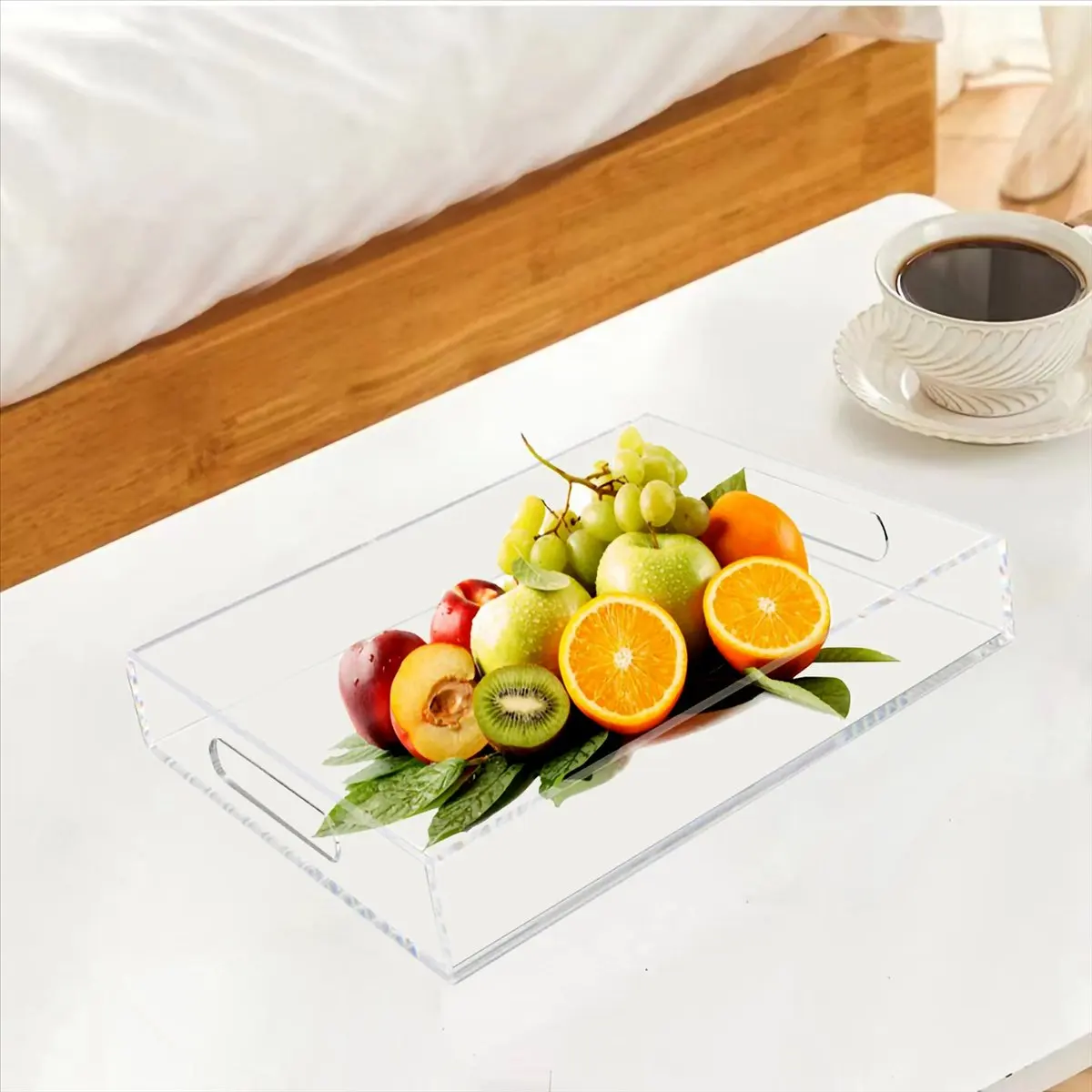 Acrylic Clear Tray Acrylic Serving Tray with Handles, Acrylic Snack Plate Multifunctional Storage Plate
Acrylic Clear Tray Acrylic Serving Tray with Handles, Acrylic Snack Plate Multifunctional Storage Plate